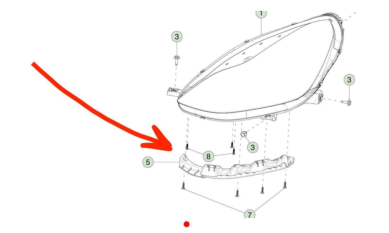 Кронштейн кріплення головної фари, бампера  - Tesla MY / M3
