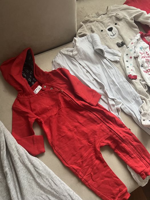 Mega paka zestaw ubranka r.74 16szt kurtka