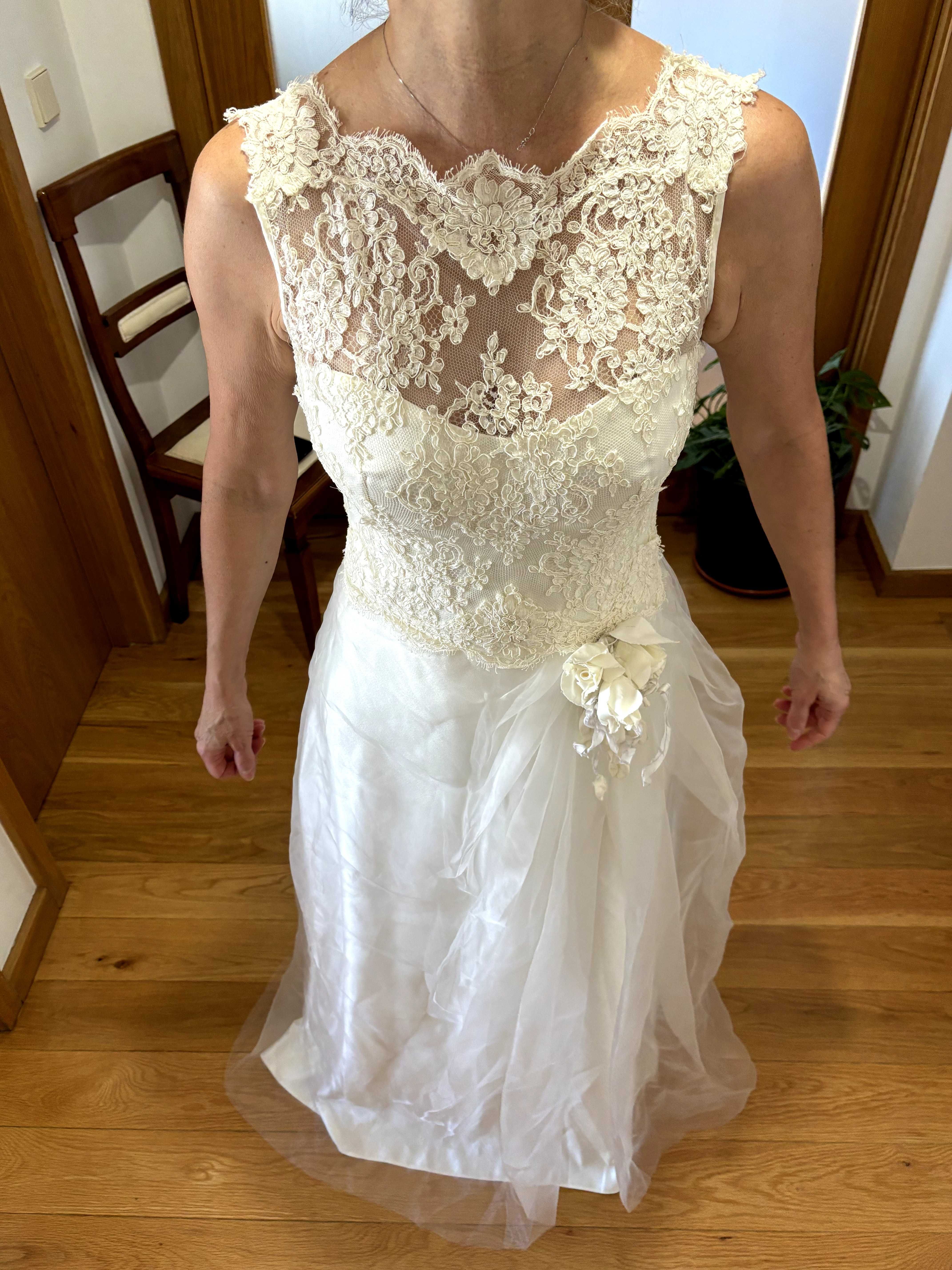 Vestido de noiva novo alta costura Made in Italy