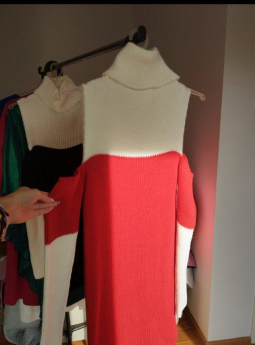 Sukienka sweter tunika