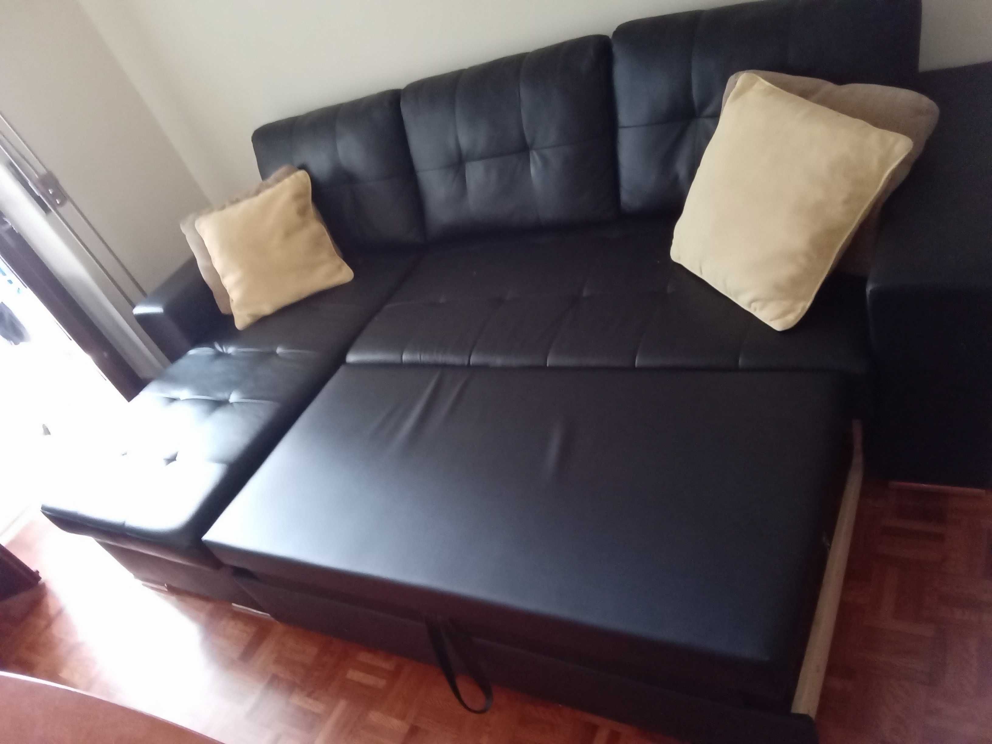 Sofa-Cama Pele Sintética VENDO