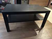 Ikea Lack stolik kawowy czarny czarnobrąz