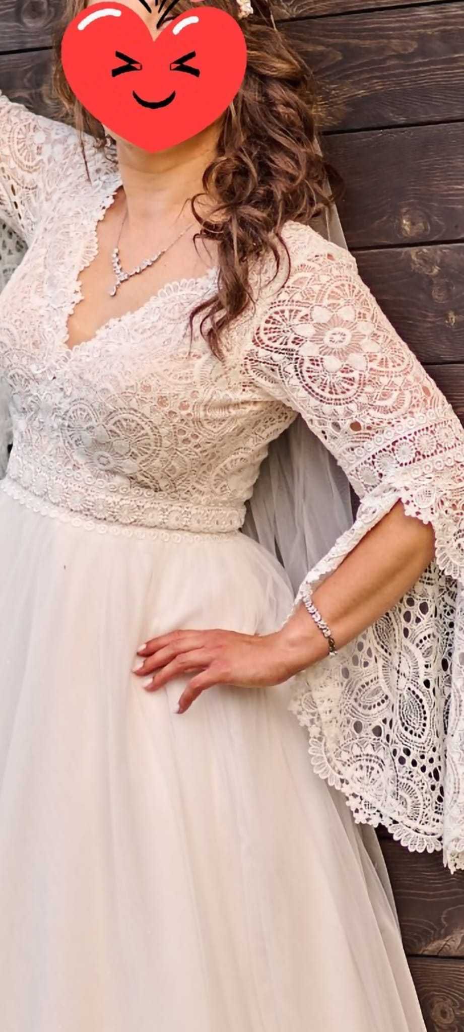 Komplet kolia kolczyki srebrne na ŚLUB