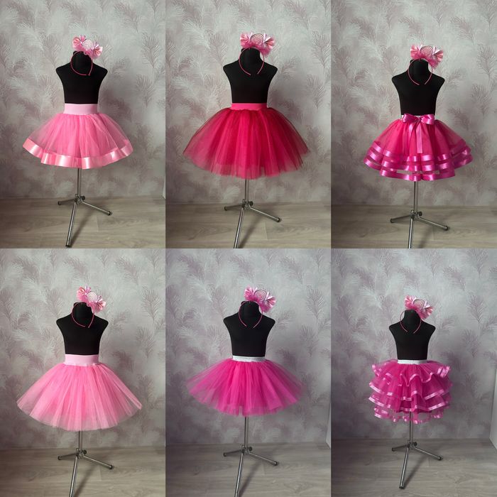 Фатинова спідниця в наявності червона рожева льодяник блакитна біла