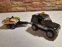 Lego City Jeep z przyczepą i motorówką