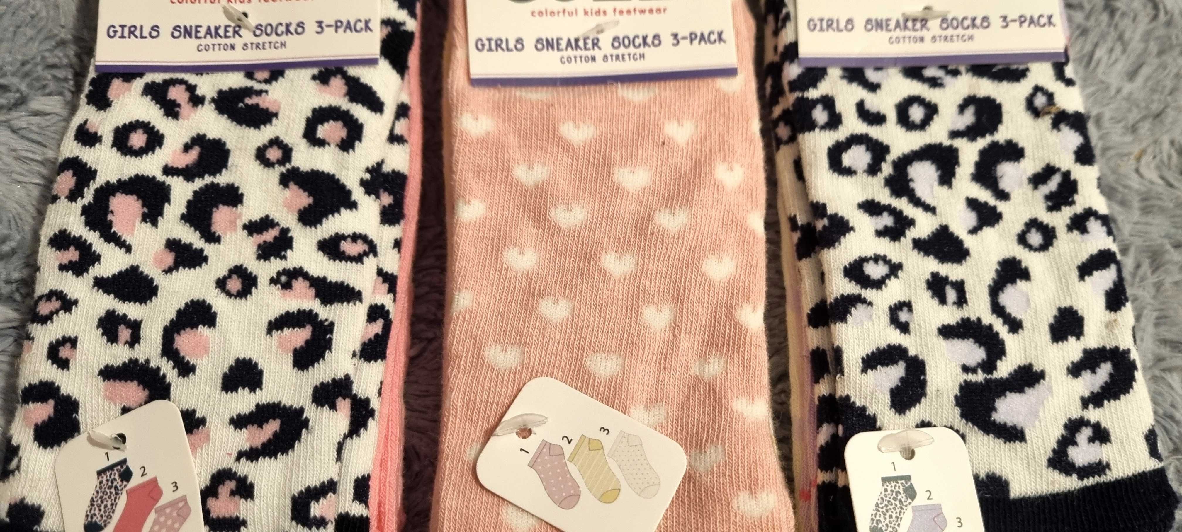 Skarpetki dziecięce dla dziewczynki Cozzi 9 par 3x3 pack roz 27-30