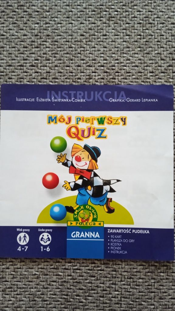 Mój pierwszy quiz GRANNA 4+ stan idealny