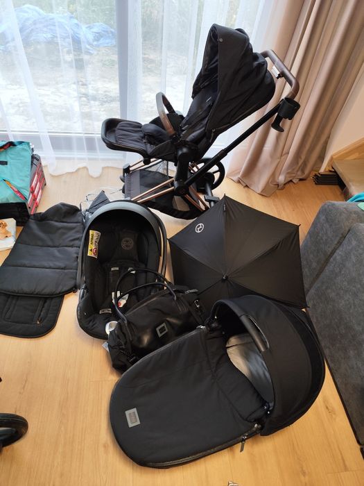Cybex epriam 4.0 rose gold Black 3w1