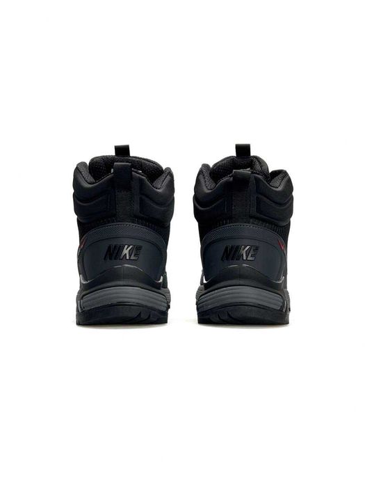 Кросівки зимові Nike Rivah Gore-Tex Fur Black/Dark Green premium