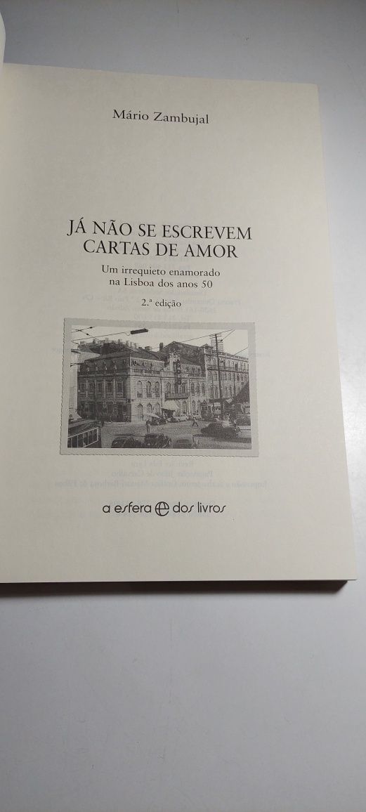Já Não se Escrevem Cartas de Amor - Mário Zambujal