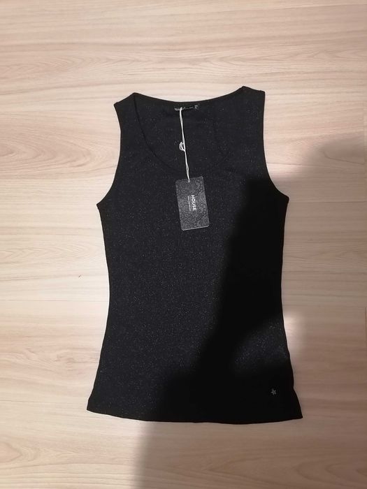 Nowy House z drobinkami Podkoszulek t-shirt mieniacy sie
