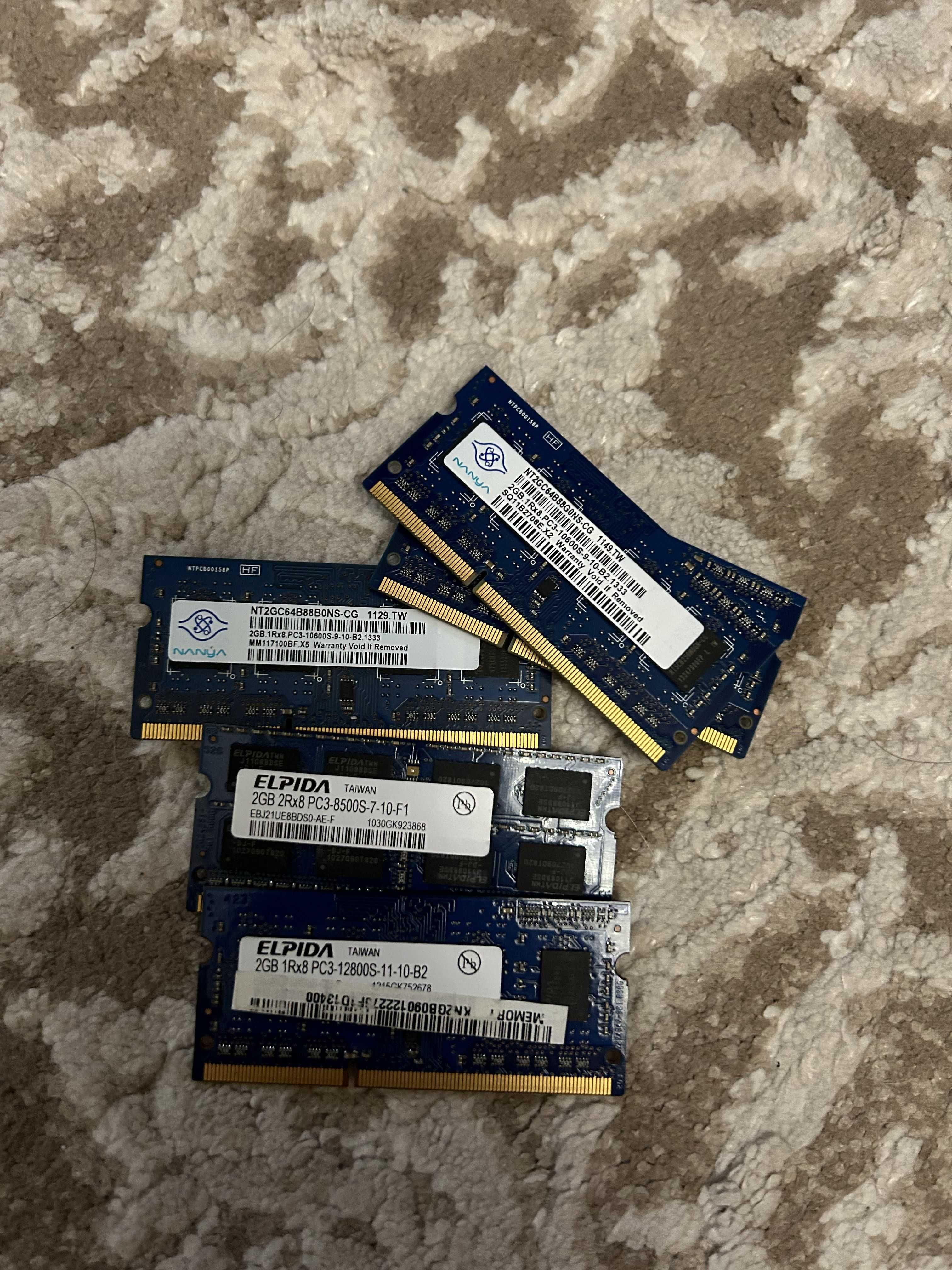 Планки SoDIMM DDR3 для ноутбуков 50шт