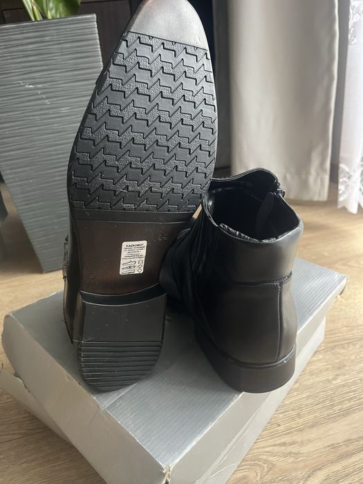 Sztyblety męskie skóra naturalna Kazkobut ocieplane