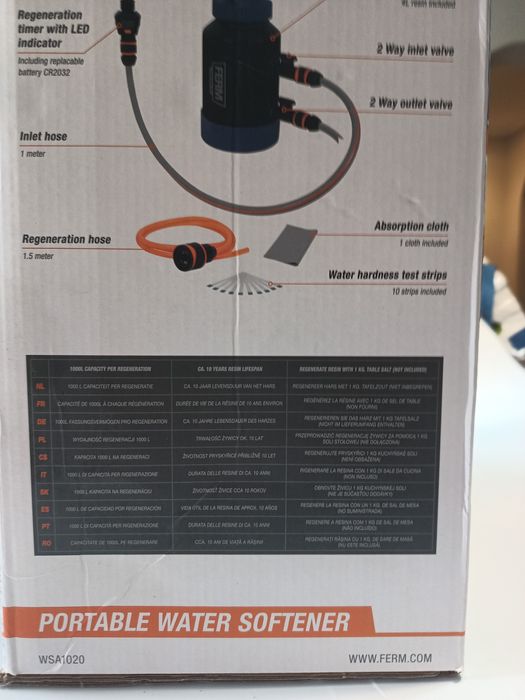 Zmiękczacz do wody ferm 4 l zestaw