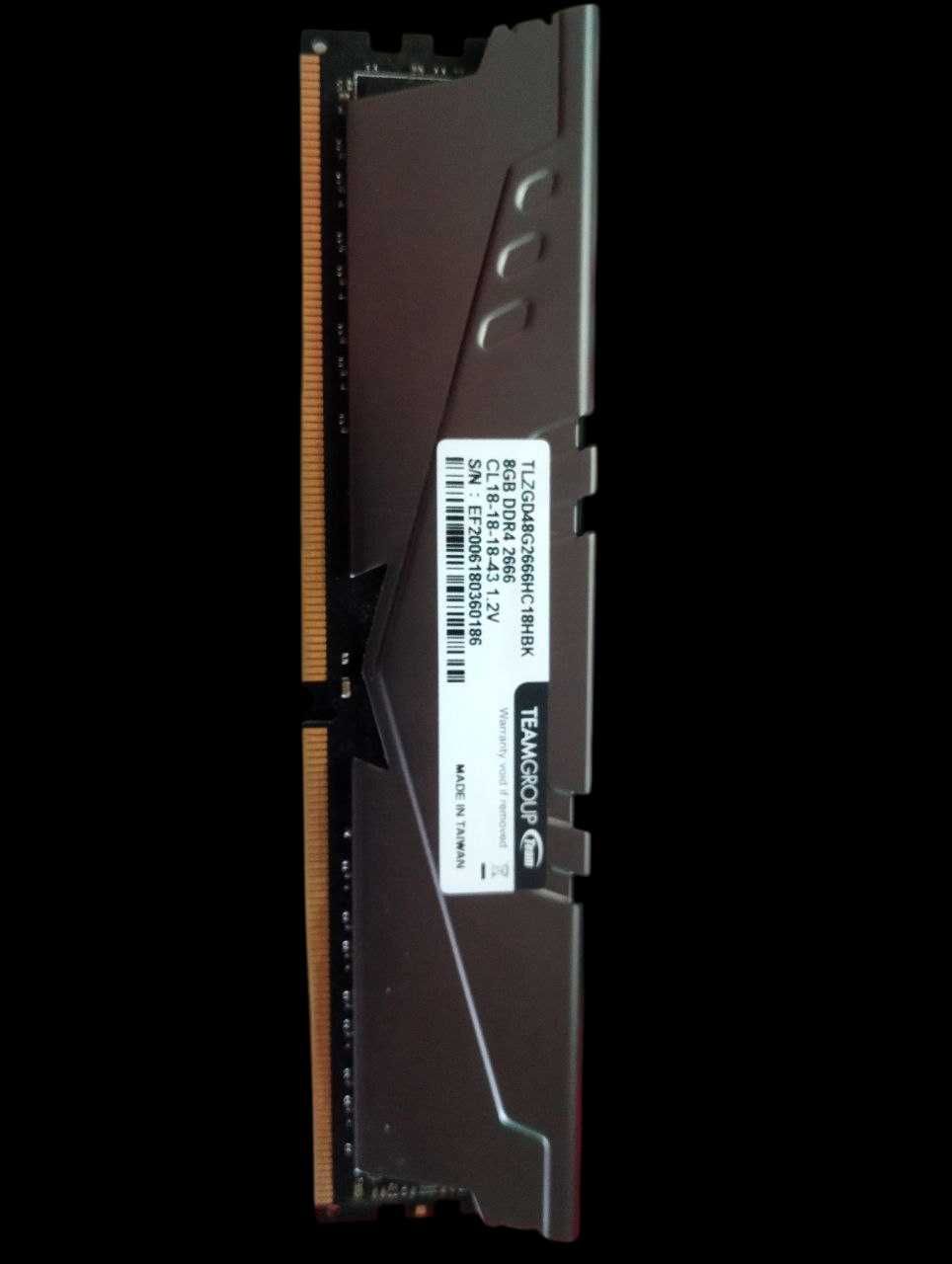 Оперативна пам'ять T-force Vulcan Z gray ddr4 8GB