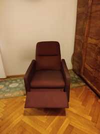 Fotel rozkładany Ikea Gistad bordowy
