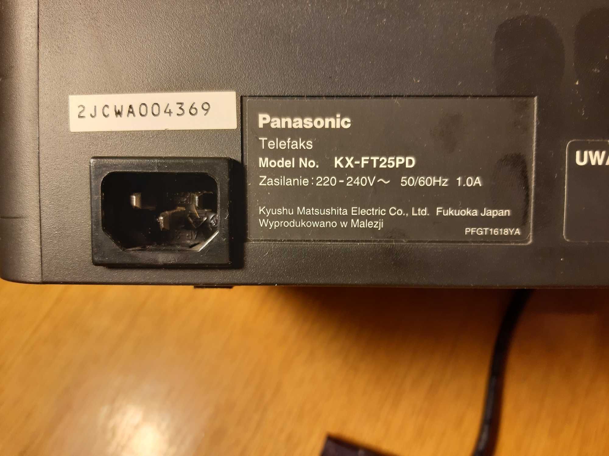 Telefaks Panasonic KX-FT25PD
