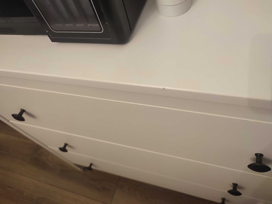 Biała komoda Koppang Ikea, 3 szuflady