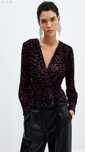 Blusa com print veludo
