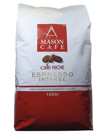 Кава в зернах Mason Сafe Riche espresso intense 1 кг