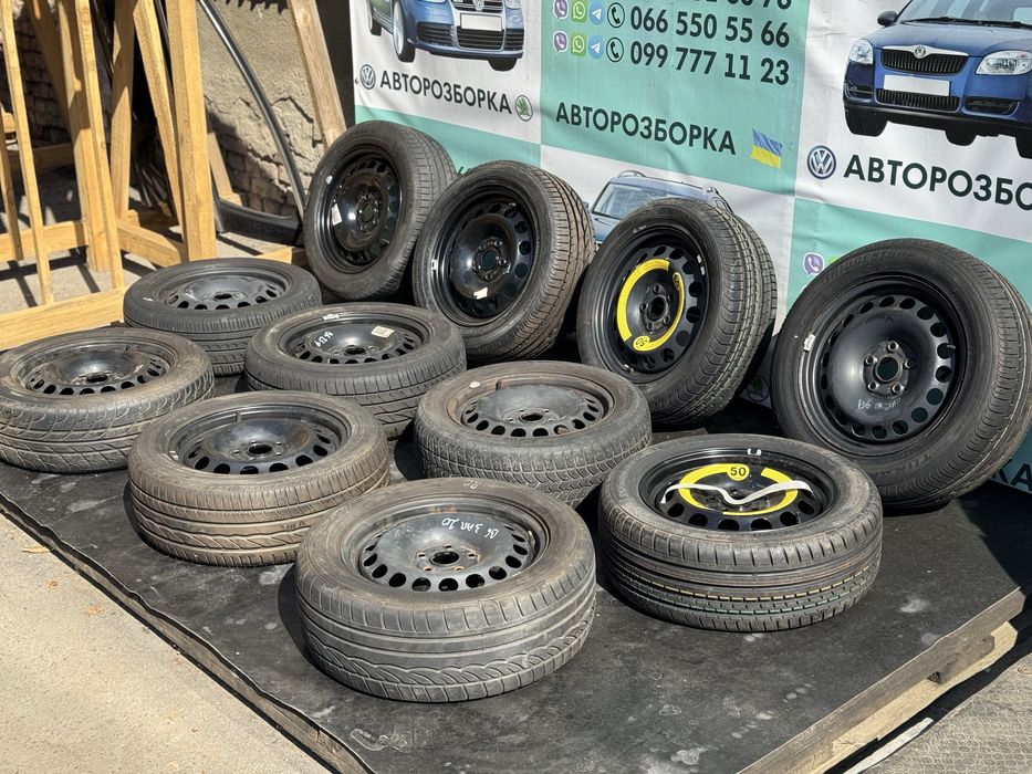 Запаска колесо диск 205/55 R16 фольксваген пассат б6 шкода а5 тоуран