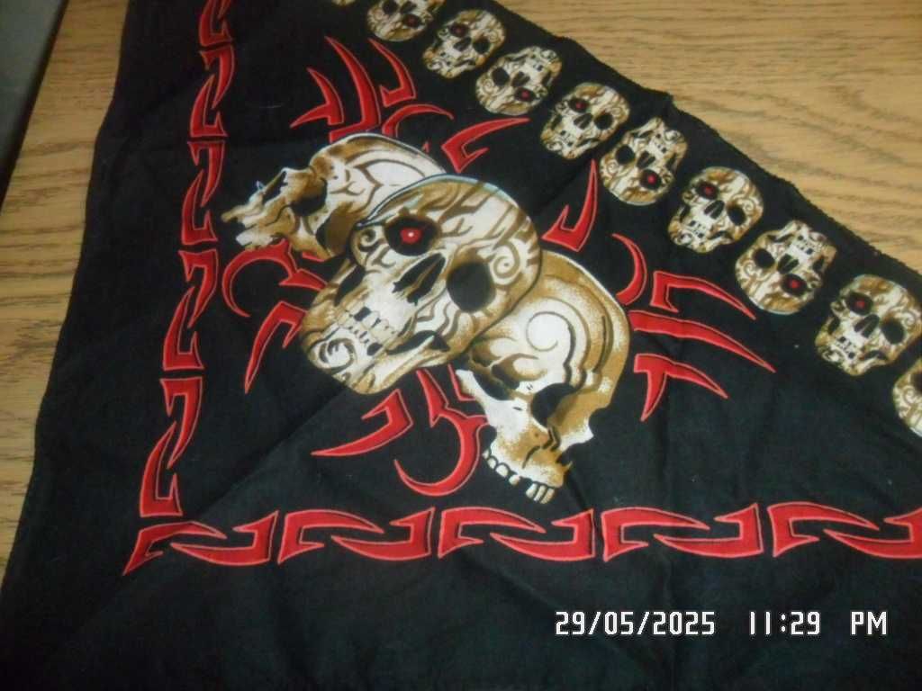 Bandana Chusta na głowę/szyję - czaszki