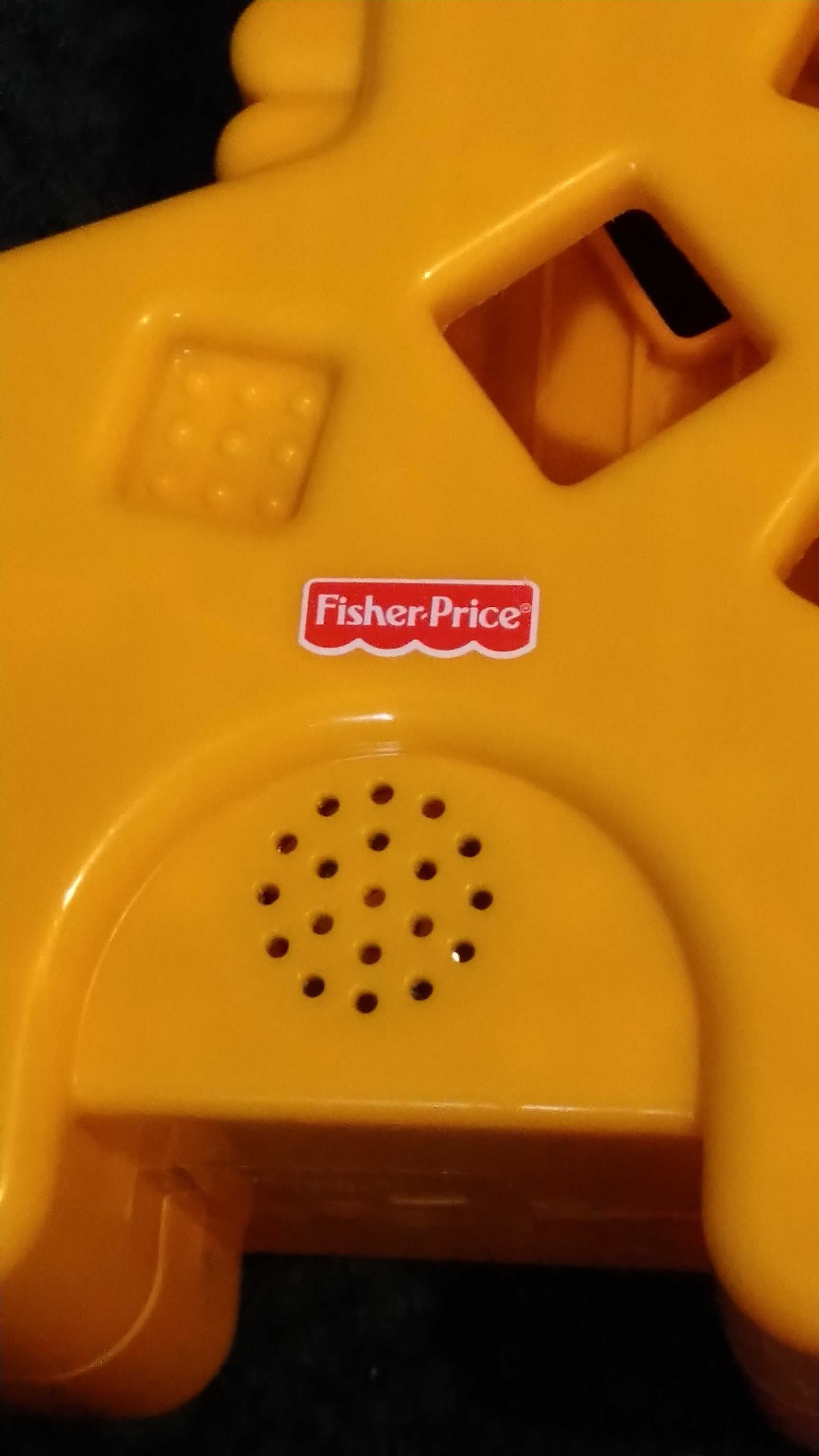 Żyrafa grająca Fisher Price z 3 klockami (bez baterii)
