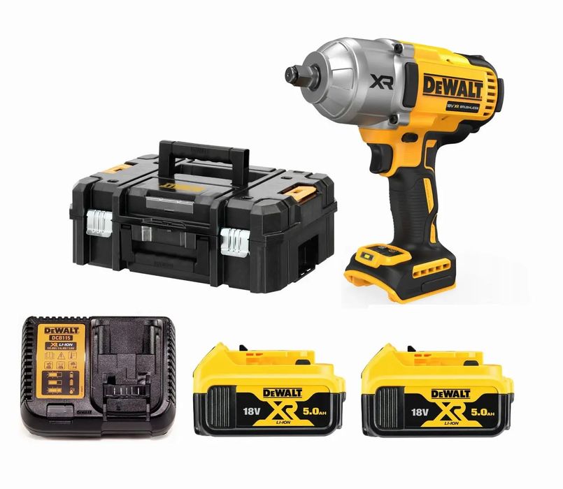 Акумуляторний ударний гайковерт DeWALT DCF900P2T, 2 акб 18V 1396 HM