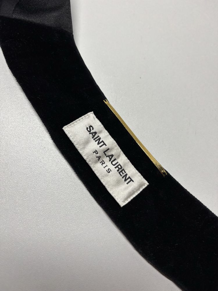 Czarna elegancka kamizelka Saint Laurent