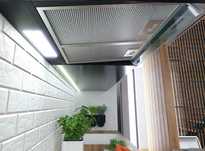 OKAP KUCHENNY do zabudowy 60cm czarny nowoczesny design stal+szkło
