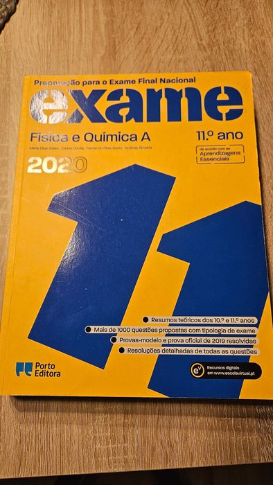 Livro Exame Fisica e Química A 11º. ano (2020)