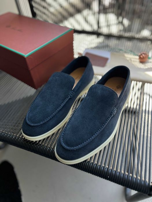 Замшевые мокасины Loro Piana мужские лоферы Лоро Пиана ob305