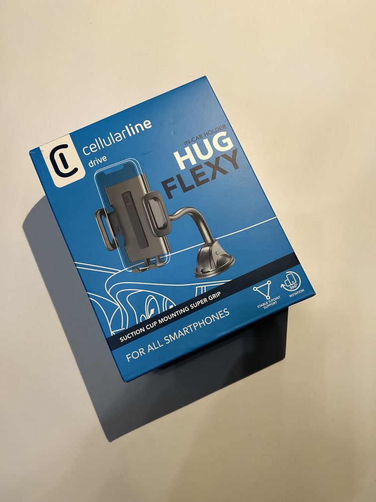 Uchwyt samochodowy na telefon Cellularline Hug Flexy