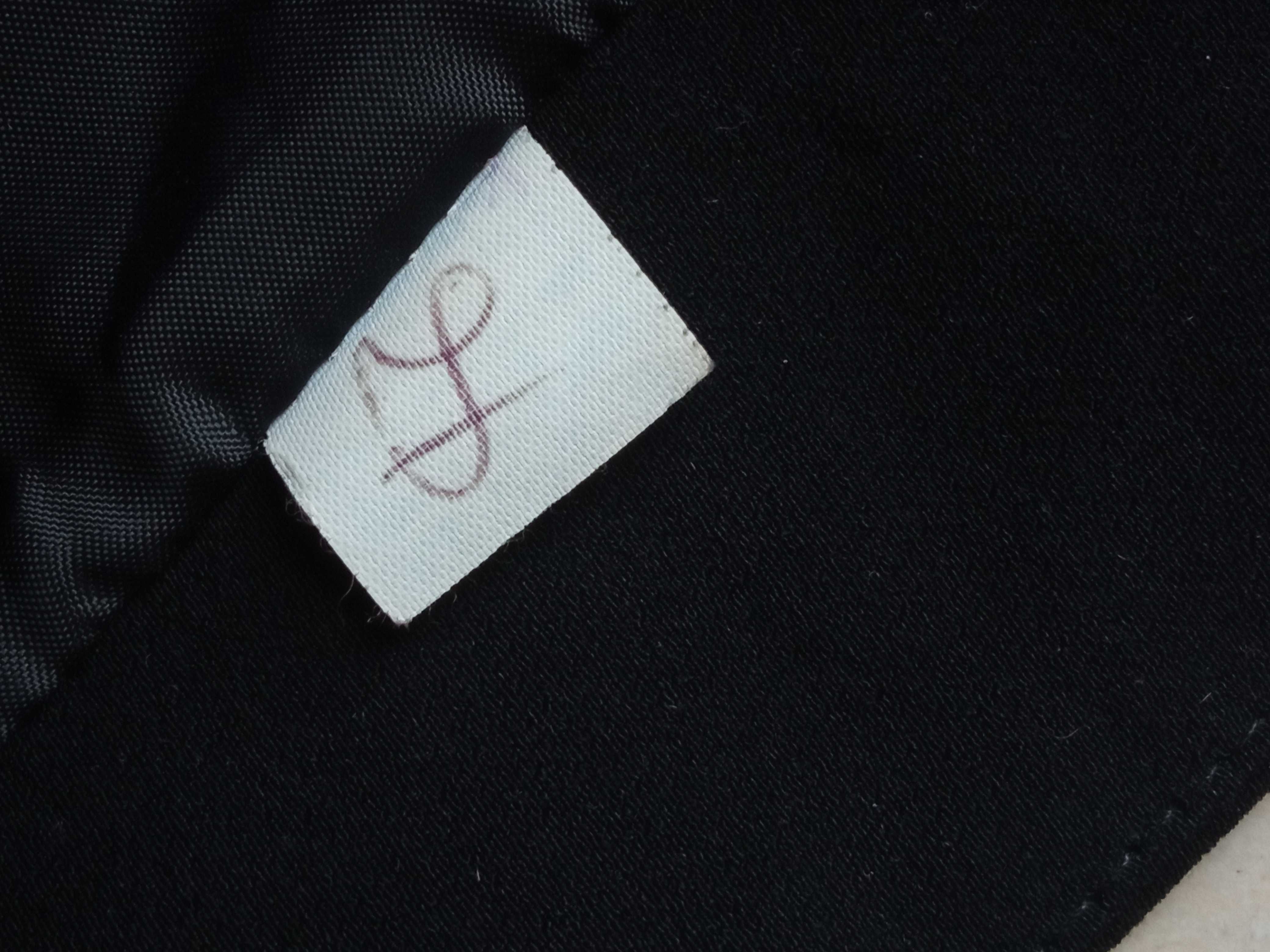 Długa elegancka czarna spódnica obcisła biurowa 42 XL poliester