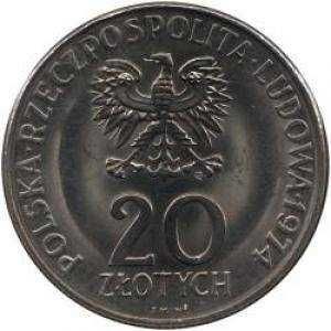 Moneta 20 zł z 1974 r