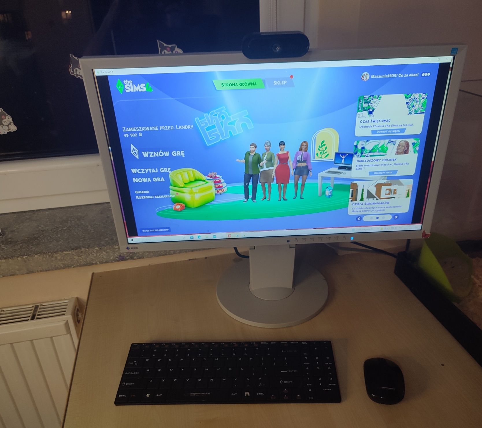 Komputer Dell Inter(R) Core Tam i5 z monitorem i akcesoria