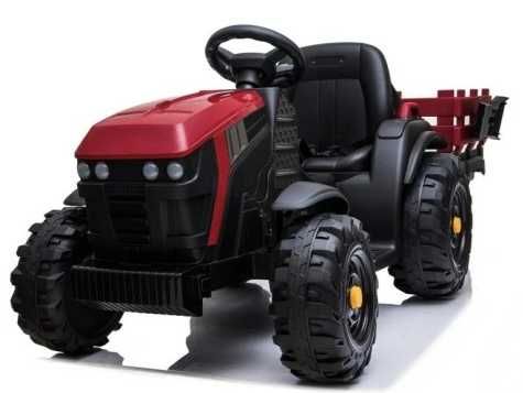 Duży Traktor na akumulator z Przyczepką Pilot samochód dla dziecka