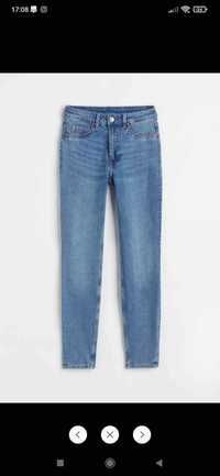 Spodnie jeansowe H&M slim high 38