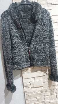Swetr damski bolerko sweterek zapinany  T&F okazja
