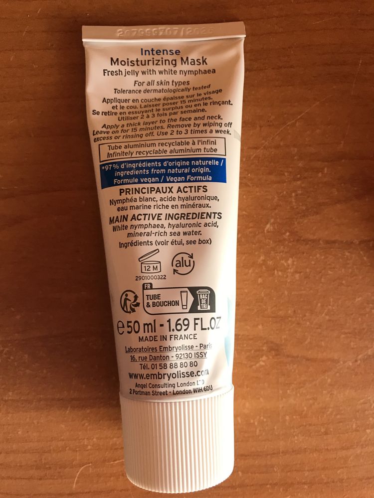 Embryolisse,зволожуюча маска