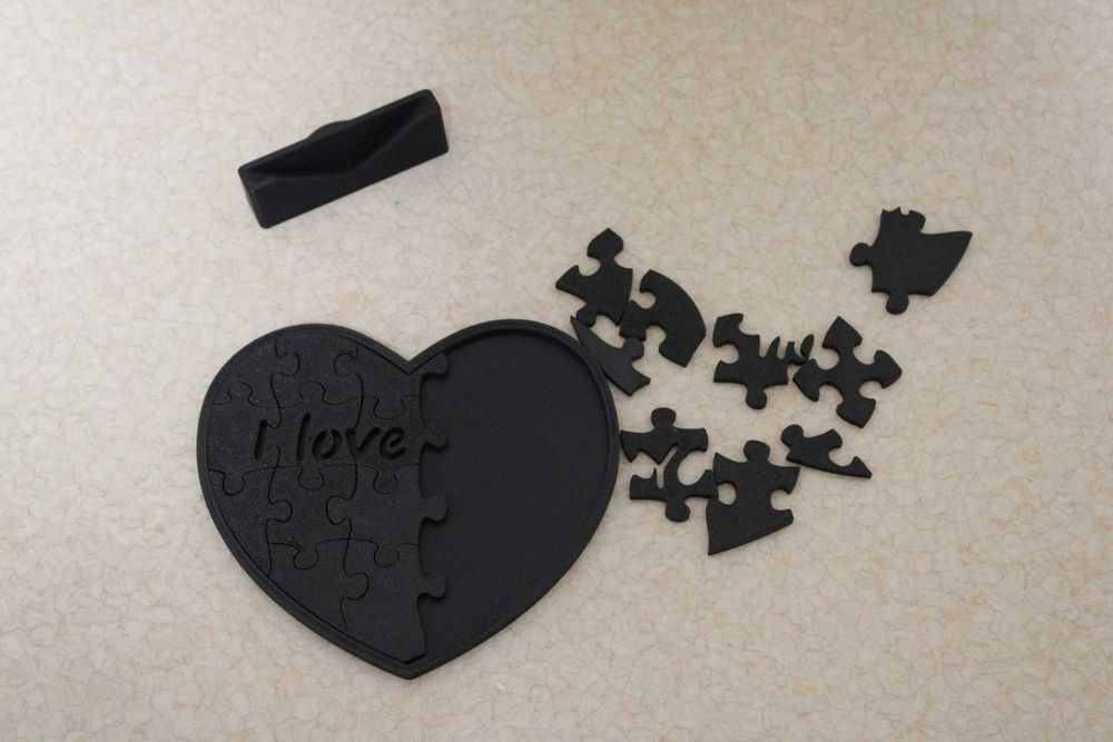 Пазл-серце "I Love You" — романтичний 3D-друкований пазл