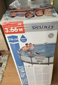 Basen stelazowy Bestway 3.66 szary