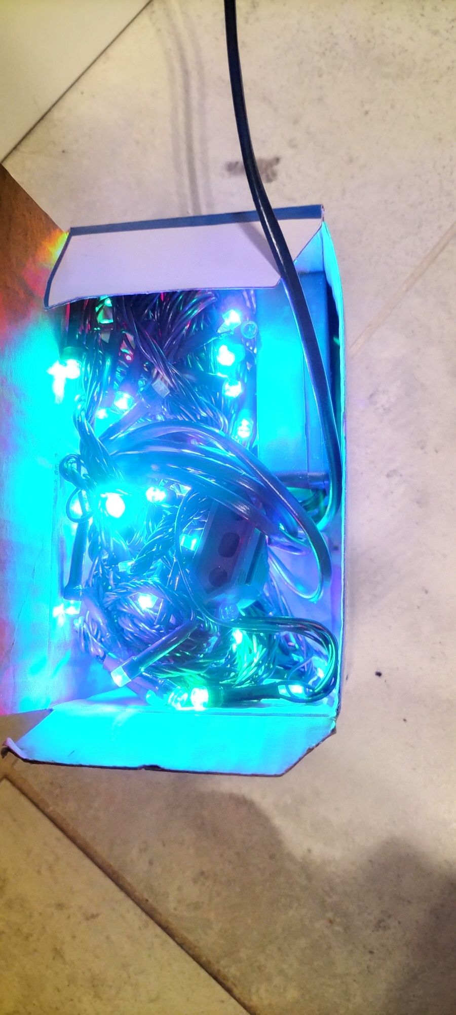 Lampki choinkowe LED kolorowe,100 szt. zewnętrzne i wewnętrzne