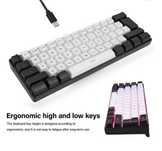 Mini klawiatura RGB przewodowa Podświetlenie LED Interfejs typu C