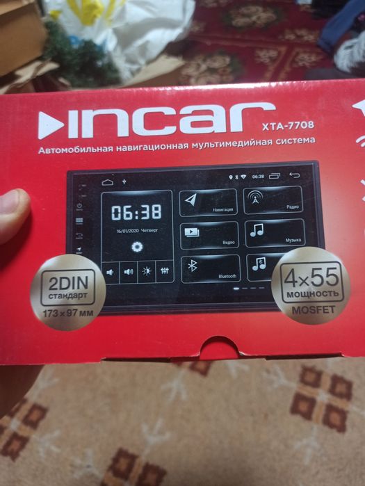 Мультімедія Iincar xta-7708,б/у,в робочому стані з камерою заднього ви
