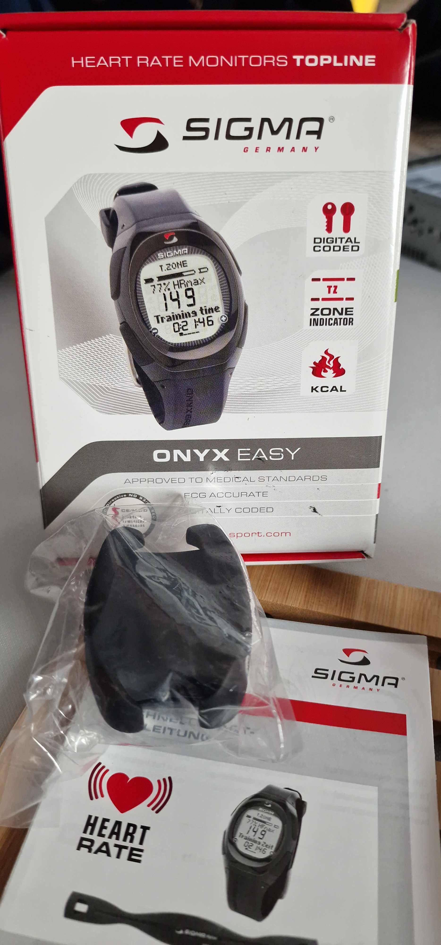 Pulsometr Zegarek SIGMA ONYX Easy Fit Stan Idealny Łódź