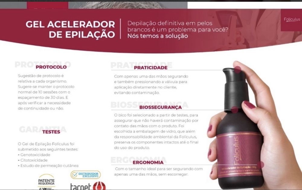 Novidade!!!Creme acelarador de depilação a laser