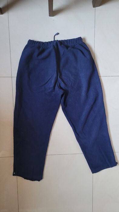 Spodnie XXL męskie polarowe granatowe