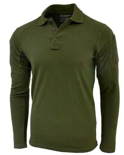 Футболка поло Texar Elite Pro Long Sleeve - Olive