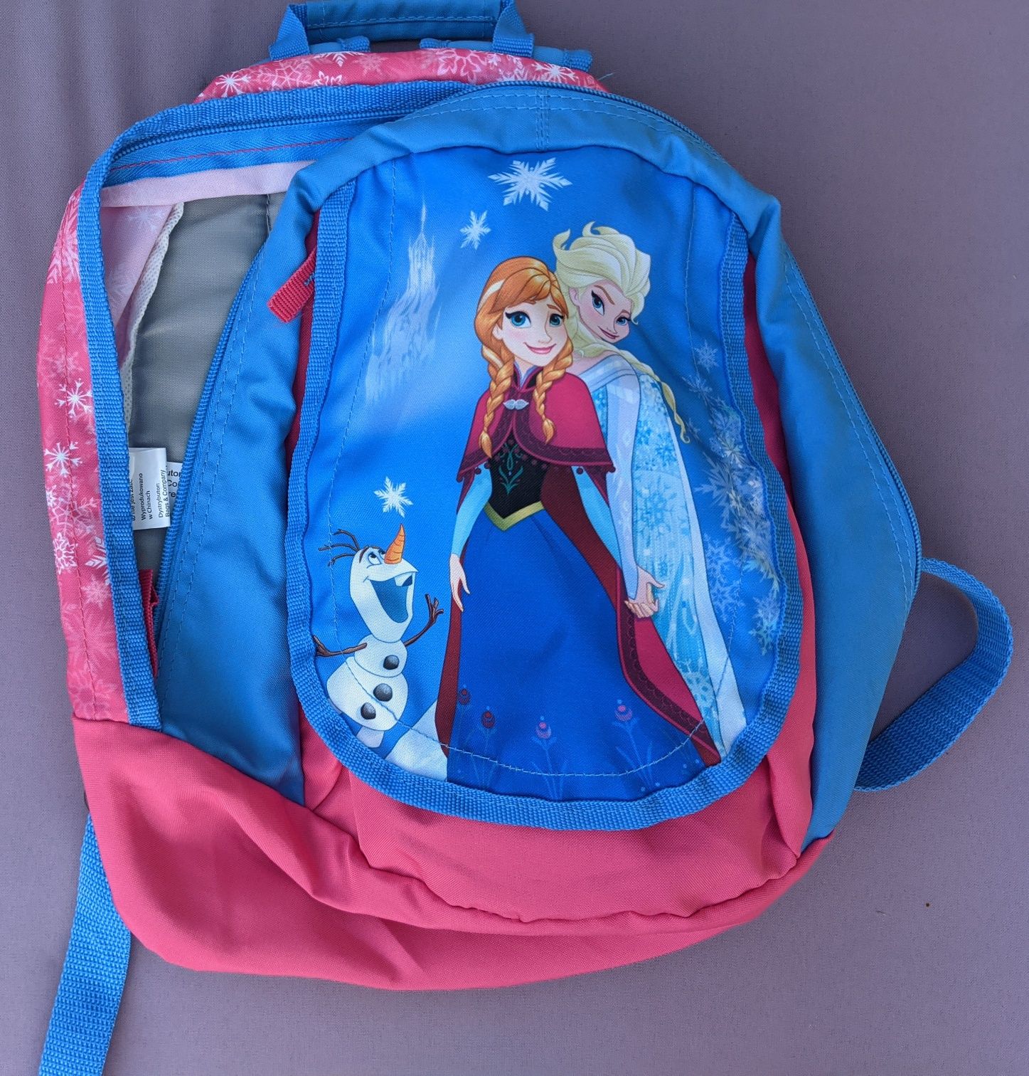 Plecak Elsa i Anna i śniadaniówka